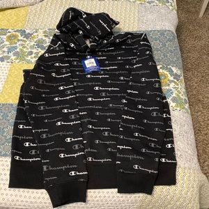 Champion XL black boys hoodie NWT